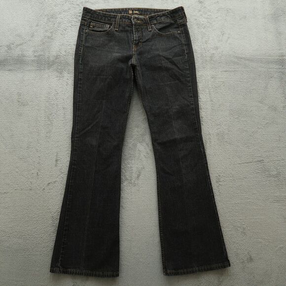 L.e.i. Jeans Junior's Size 11 Gray Mid-Rise Bootcut Denim 32" Inseam Stretch - Picture 1 of 16